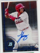 2022 Bowman Heritage Chrome Prospect Joshua Baez Auto Cardinals