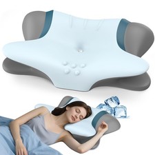 Cervical Neck Pillow for Pain Relief - Ergonomic Side Sleeper Pillow for Neck...