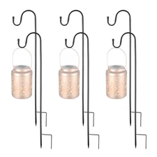 LAGarden 6 Shepherds Hooks 32" Tall Bird Feeder Pole Plant Hanger Garden Outdoor