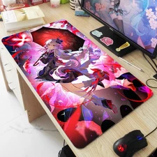 Anime Honkai: Star Rail march 7th HD Keyboard Mouse Pad Gaming Desk Playmat Mat 