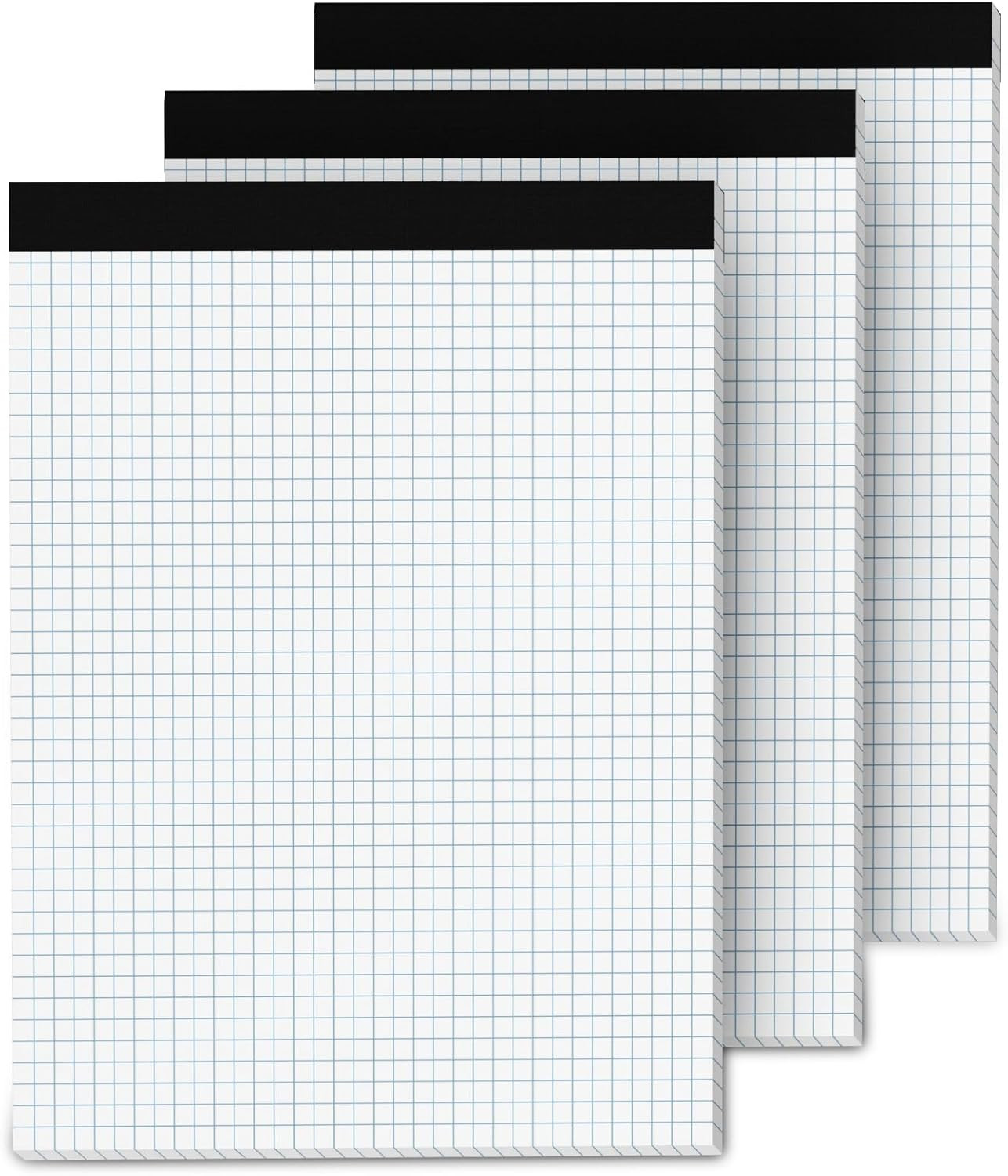 Graph Paper A4 Pad, 3 Pack Squared Paper Grid Notebook, Quad Ruled 4X4, Easy Tea