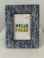 *NEW* Tabitha Brown Ceramic Silk Screen 4x6 Picture Frame No Longer In Productio