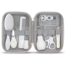 Baby Grooming Kit, 15 in 1 Portable Baby Safety Care Set with 01 Hair Brush C...