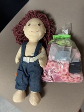 HABA Stoffpuppe ca. 40 cm – mit Kleidung & Zubehör – Top Zustand