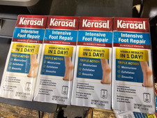 Lot of 4 Kerasal One Step Exfoliating Moisturizer Foot Therapy Ointment 1 oz New