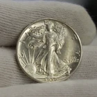 1939 D US Walking Liberty Half 50c Nice AU