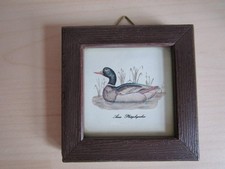 Miniatur-Wandbild Mini-Bild für Puppenstube - Stockente - 6 x 6 cm - TOP!