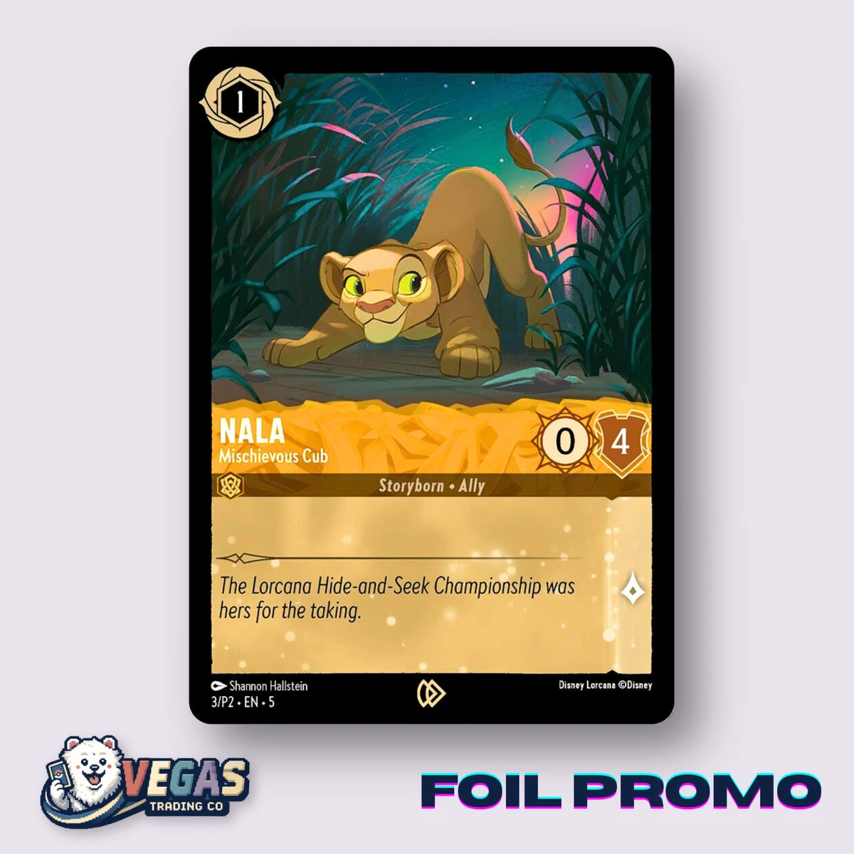 Nala - Mischievous Cub 3 Disney Lorcana Promo Cards for sale | eBay