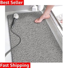 Shower Mats Non Slip Without Suction Cups, PVC Loofah Bathroom Mats, Loofah M...