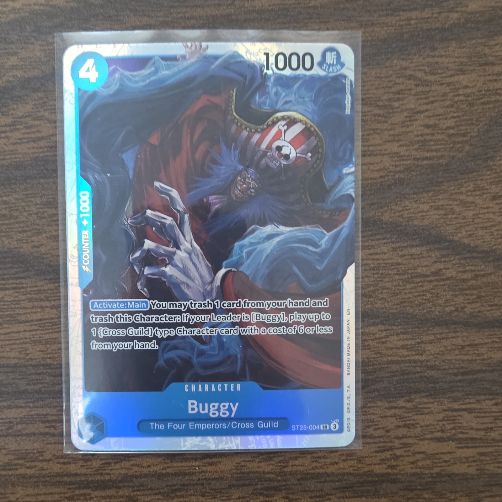 Namco Buggy Starter Deck 25 Blue ST25-004 Foil Super Rare Character Card +1000