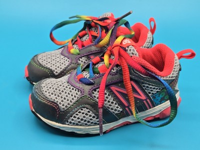 Baby New Balance KJ695PRI Color Block Size 6 Baby Kids Rainbow Running Shoes