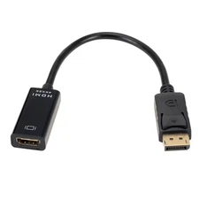 DP to HDMI Adapter Converter 4K 1080P Male to Female DisplayPort to HDMI-Compati