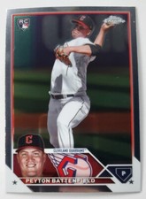 2023 Topps Chrome Update Peyton Battenfield Cleveland Guardians USC102 RC
