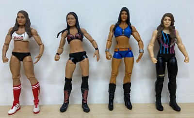 4er Set WWE Women Wrestling Figuren inkl. Becky Lynch, Liv Morgan, Emma & Paige