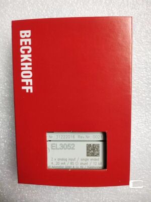 Beckhoff EL3052 Terminale EtherCAT Ingresso Analogico 2 Canali - Nuovo In Eccellenti Condizioni