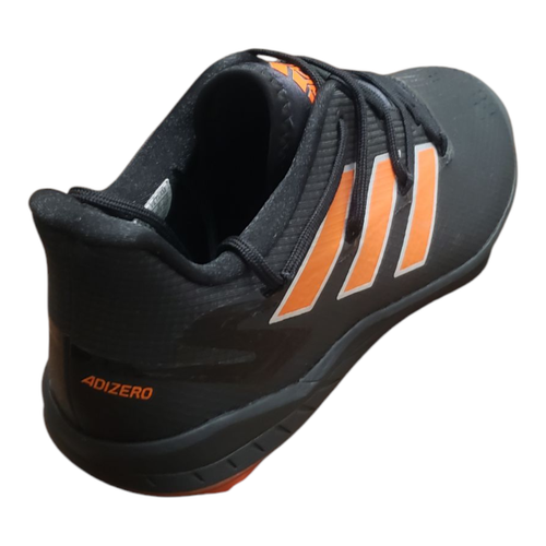 Adidas Men Adizero Afterburner 8 Metal Baseball Cleats Black / Orange Size 12.5 - Picture 8 of 10