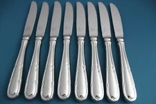 8 Dinner Knives Hollow Mikasa WELLINGTON Stainless Korea 9 1/2"