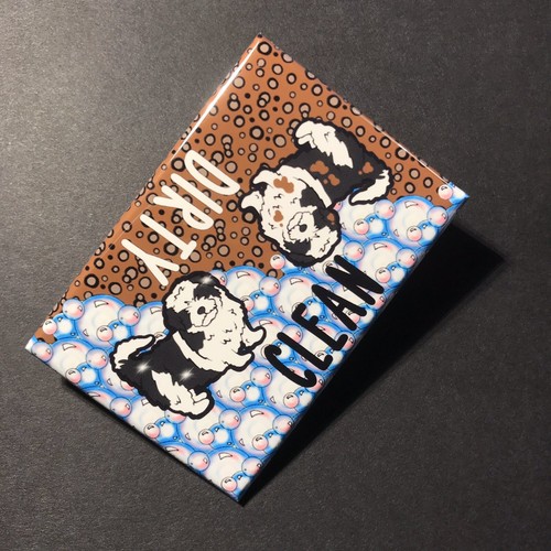 Shih Tzu Dog Dishwasher Magnet Kitchen Cleaning Accessories Handmade Home Decor - Picture 8 of 12