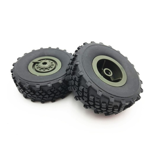 Replacement 2 Pair Original Rubber Wheel Tire for WPL B-36 B36 RC Car Ural Truck - Picture 8 of 11