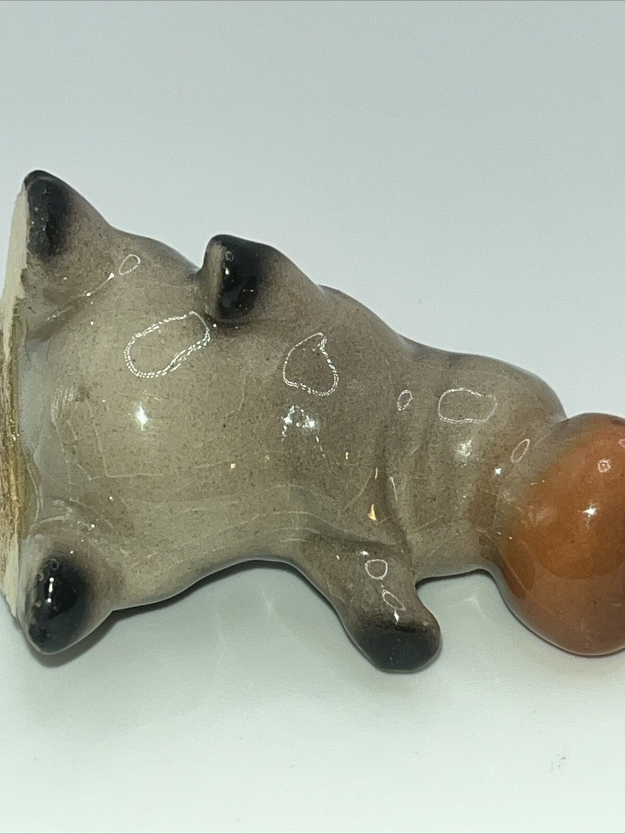 VTG Hagen Renaker Hippo Mama & Baby Open Mouth Miniature Figurine