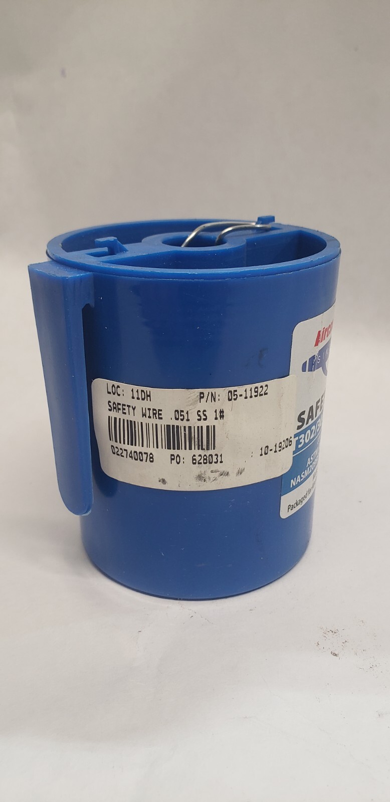 Aircraft Safety Lock Wire MS20995C51 1 LB. Roll .051” Diameter T302/304