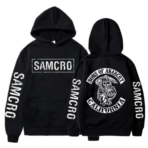 Sons of Anarchy SAMCRO Gráfico Sudadera con Capucha Hombre Ropa de Calle Otoño Hombres Mujeres Alto - Imagen 19 de 27