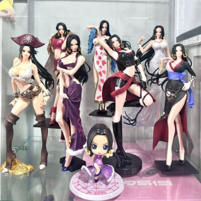 One Piece Boa Hancock Figure Set of 8 No Box from Japan Good 
