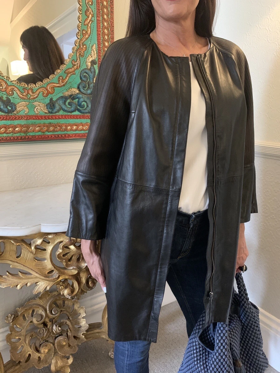 Amanda wakeley leather best sale jacket