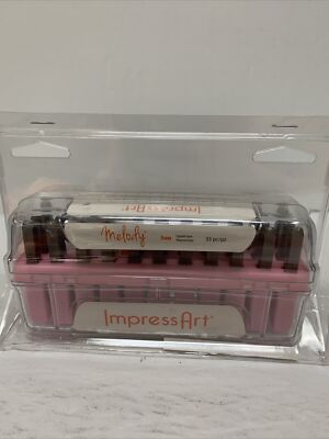 ImpressArt (Melody 3mm Uppercase) Metal Stamping Set 33 Pc #236