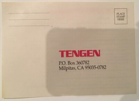 SUPER SPRINT - NES Registration Card - Tengen - Vintage - Rare