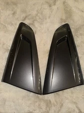 2015 - 2023 Mustang MMD Quarter Window Scoops; Pre-Painted Magnetic Metal J7
