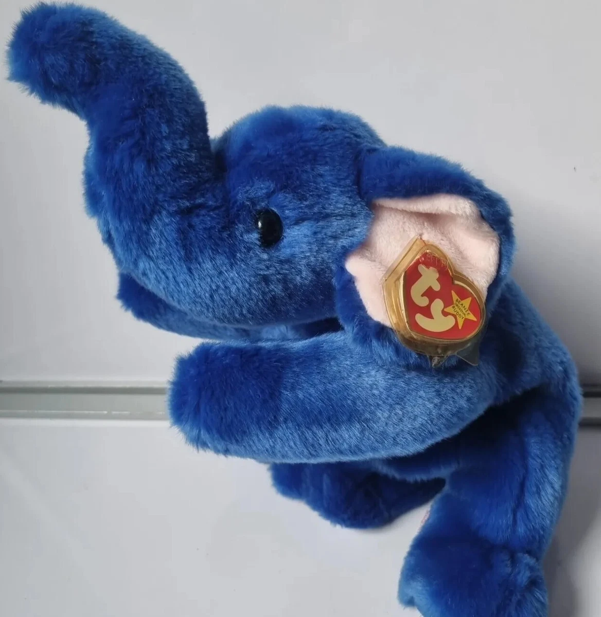 Ty beanie baby peanut hotsell the royal blue elephant