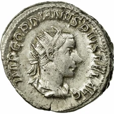 [#66695] Coin, Gordian III, Antoninianus, AU(50-53), Billon, Cohen:336