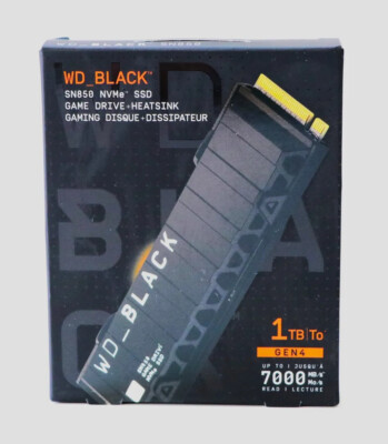 WD BLACK SN850 1TB Internal SSD PCIe Gen x4 NVMe with
