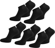 10 Paar  Sneaker Socken Sport Freizeit Baumwolle Weiß Schwarz Herren Damen