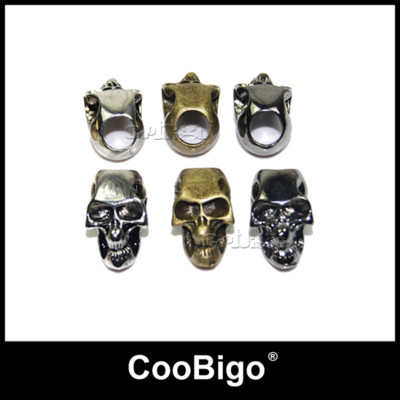 Charm Metal Skull Beads Knife Lanyards Paracord Bracelet DIY Craft  Accessories