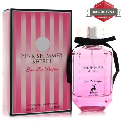 Pink Shimmer Secret Perfume 3.4 oz EDP Spray for Women by Maison Alhambra
