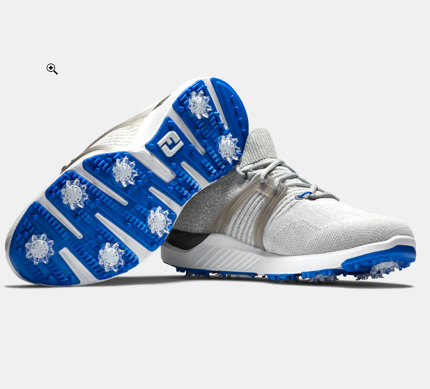 FootJoy Hyperflex Golf Shoes - Light Gray with Blue Accents FootJoy HyperFlex BOA Golf Shoes Previous Season Style Gray  main image 3