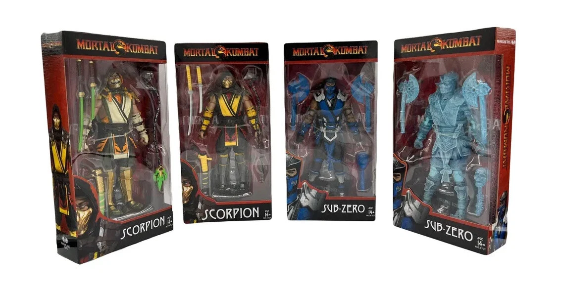 Sub zero and scorpion action figures outlet