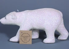INO SCHALLER BAYERN POLAR BEAR AURORA BOREALIS GLITTER Plastic Figurine
