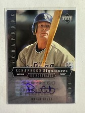 K235,344 - 2005 UD Portraits Scrapbook Signatures #BG Brian Giles #/20 Auto