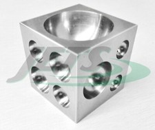 Steel Dapping Block 2" Square Cube Punch and Form Doming Jewelry Making Tool