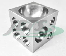 Steel Dapping Block 2" Square Cube Punch and Form Doming Jewelry Making Tool