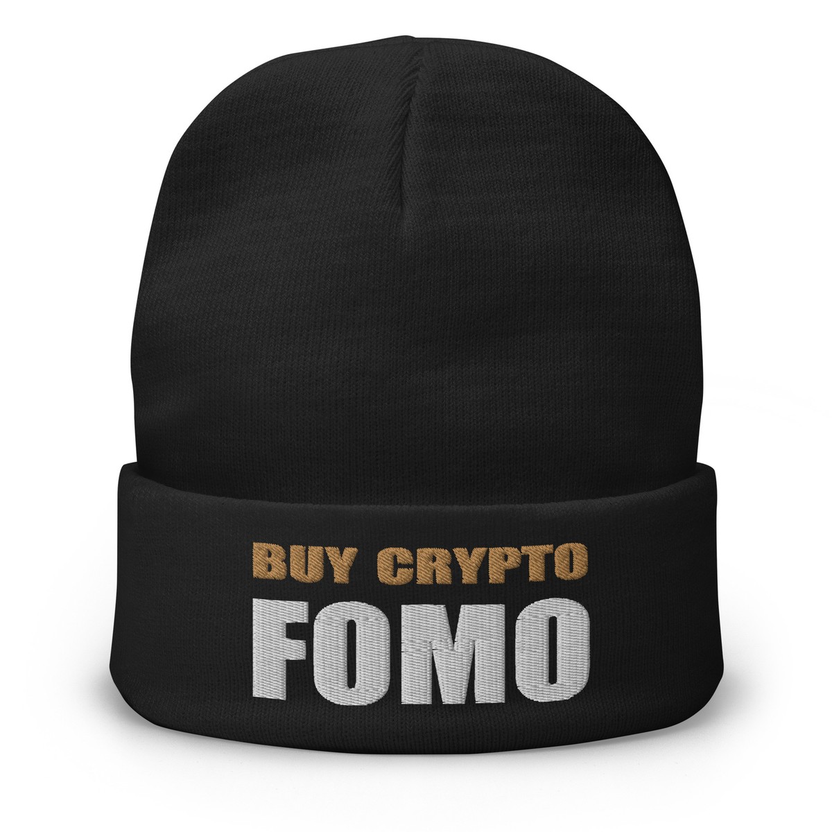 Buy Crypto Now and FOMO In Bitcoin Ethereum Embroidered Cuff Beanie Cap |  eBay