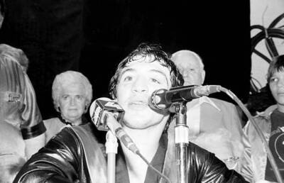 Ray Mancini Speaks BOXER BOXING OLD PHOTO
