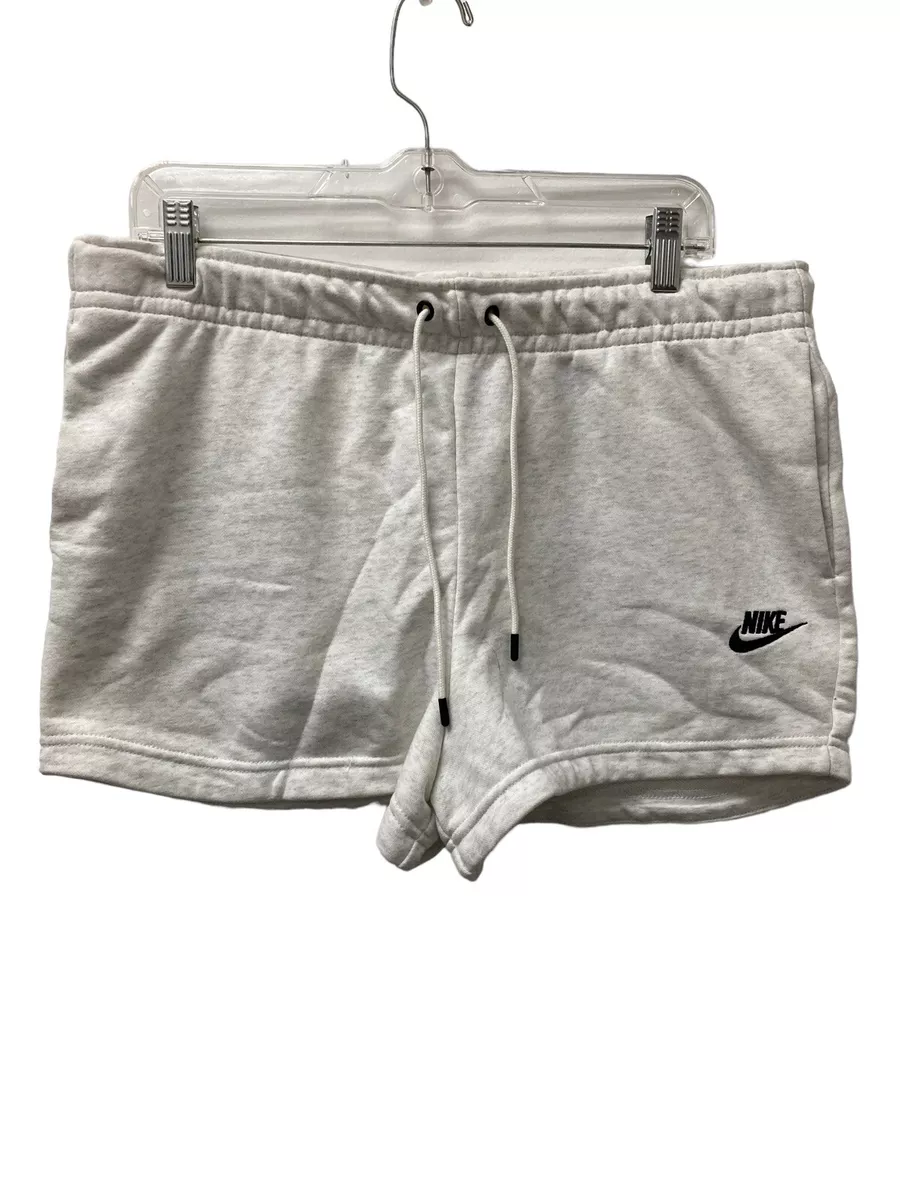 NIKE SPORTSWEAR SHORTS Birch Heather Black LARGE WOMEN S CJ2158 051
