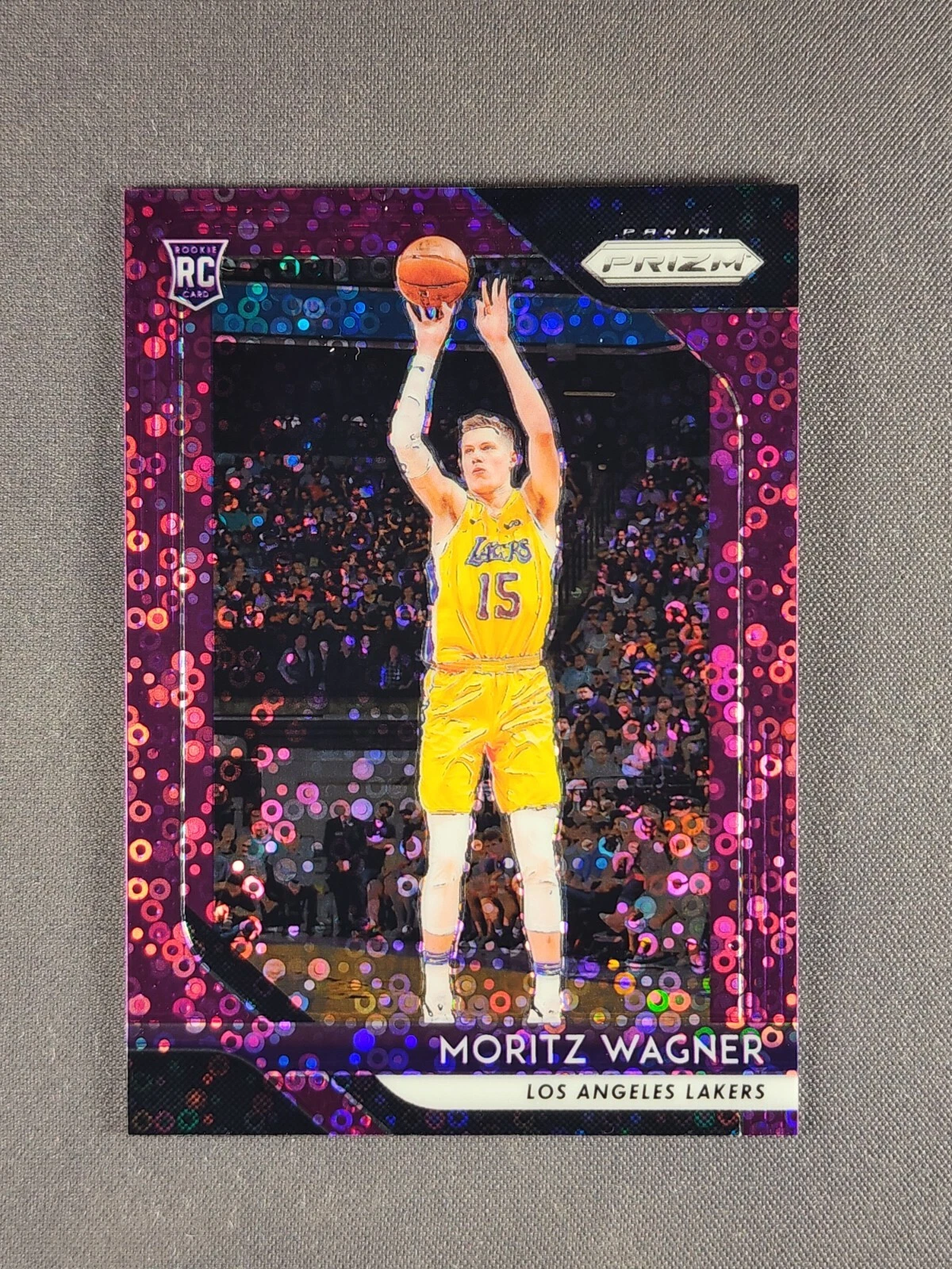 2018-19 Panini Prizm #284 Moritz Wagner /75 Purple Fast Break Rookie Card RC