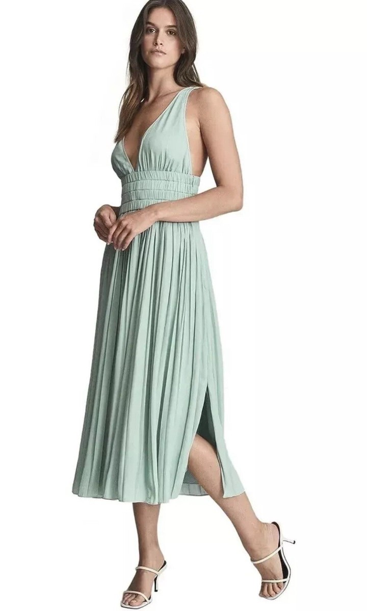 Mint Green Reiss Fit And Flare Dress Reiss Doriana Mint Dress Top