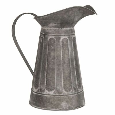 Krug Zink Kanne XL 2,8L Deko Garten Landhaus Shabby Nostalgie Clayre & Eef