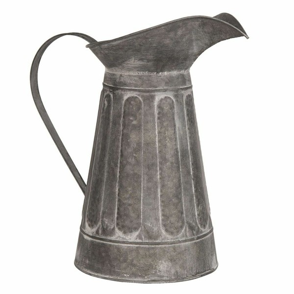 Krug Zink Kanne Xl 2,8L Deko Garten Landhaus Shabby Nostalgie Clayre & Eef-image